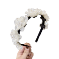 Bandeau fascia per capelli Pearl Resin Headband Luxury Hair Accessories Korean Handmade Wedding Bride Flower Hairband Sweet For Women Girls Gift